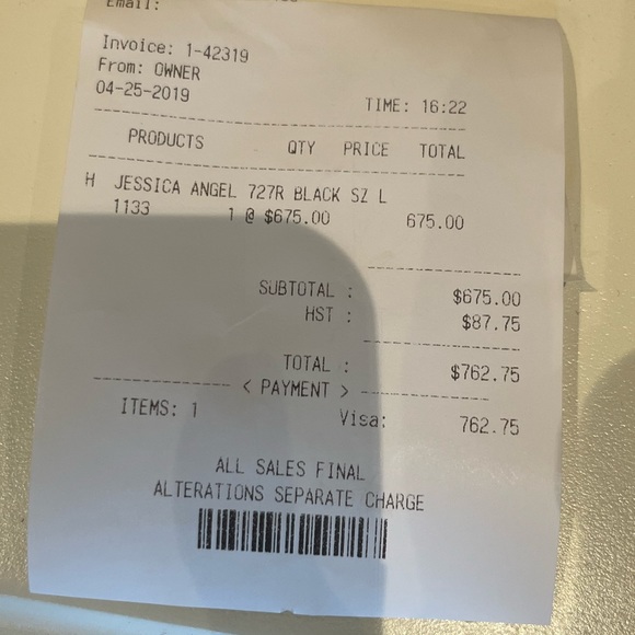 Jessica Angel black evening gown - Picture 8 of 9